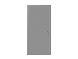 Влагостойкая межкомнатная дверь KAPELLI Classic Моноколор одностворчатая темно-серая 7040