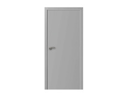 Межкомнатная дверь Kapelli Eco серая с алюминиевыми торцами